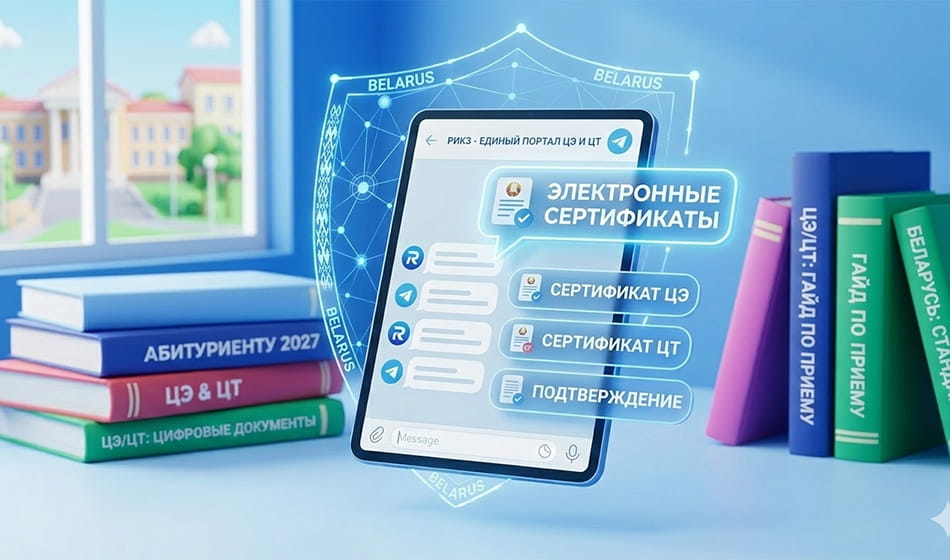 В Беларуси начали внедрение электронных сертификатов результатов ЦЭ и ЦТ
